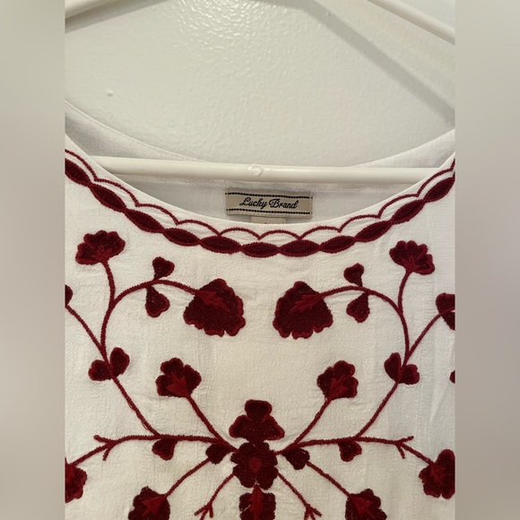 Lucky Brand Blouse, Bohemian Style with embroidery - Picture 9 of 13